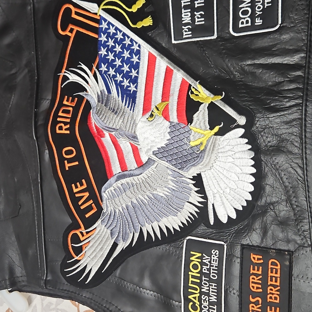 Diamond Supply Co. Black Leather Vest - Picture 10 of 16
